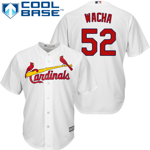 Cardinals #52 Michael Wacha White Cool Base Stitched Youth MLB Jersey